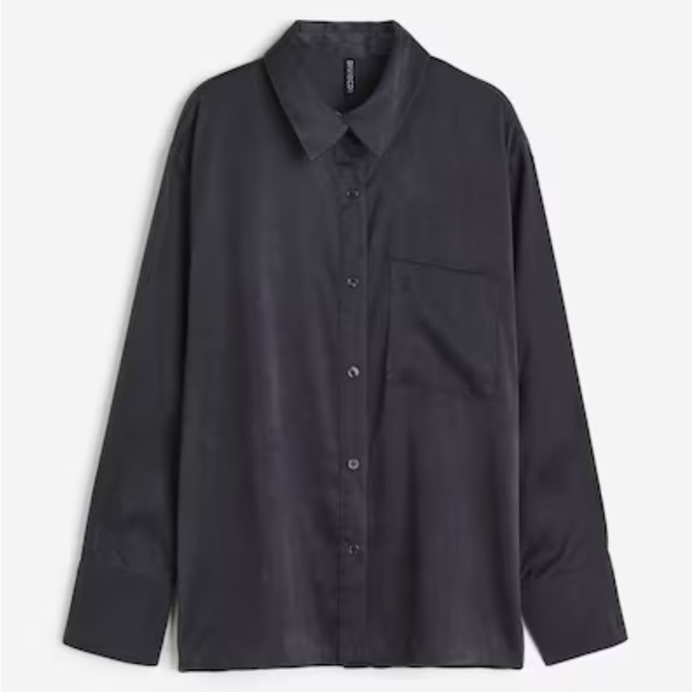 Button Down Shirt with Sheen